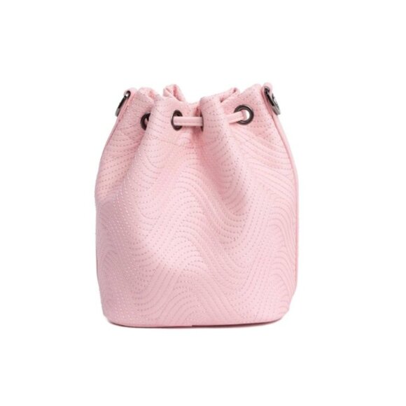 Lug Whirlybird Satin Luxe VL Crossbody Bag Bubble Pink Pastel Pink Bucket Bag - Picture 5 of 14
